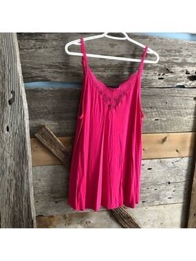 𝅺IN Every Story Plus Size X Pink, Lace, Tank top